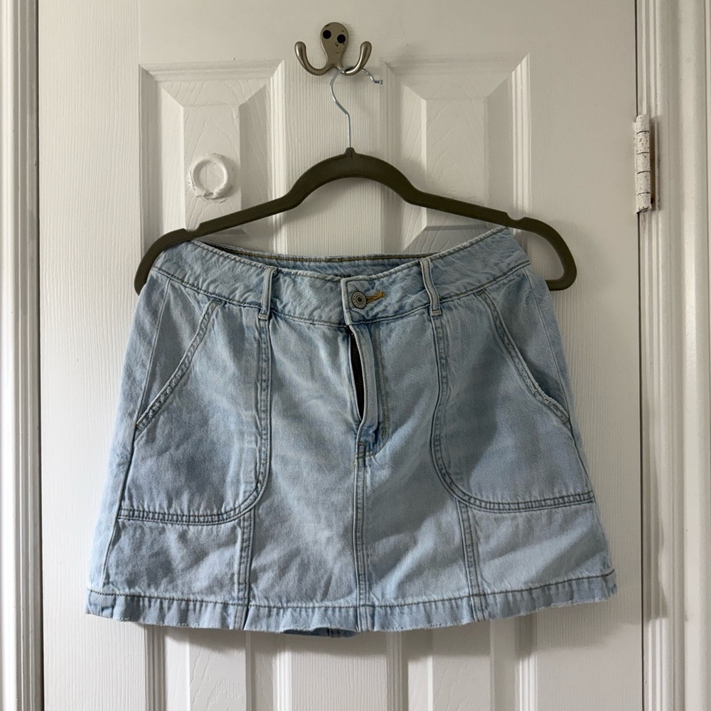 American Eagle Outfitters Light Blue Denim Skirt